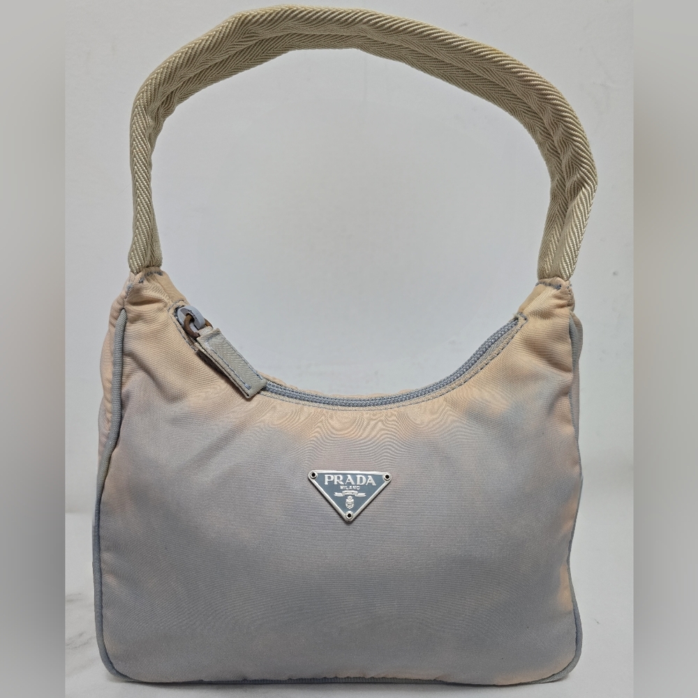 Prada Nylon Blue Handbag